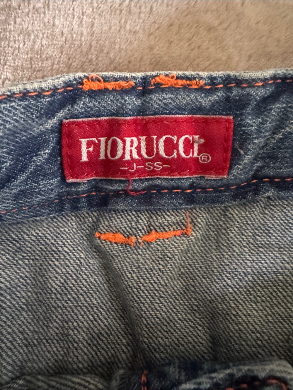 Rare Fiorucci J-SS 140 Y2K Harajuku Double Waist Graphic Jeans XXS XS - Picture 5 of 16
